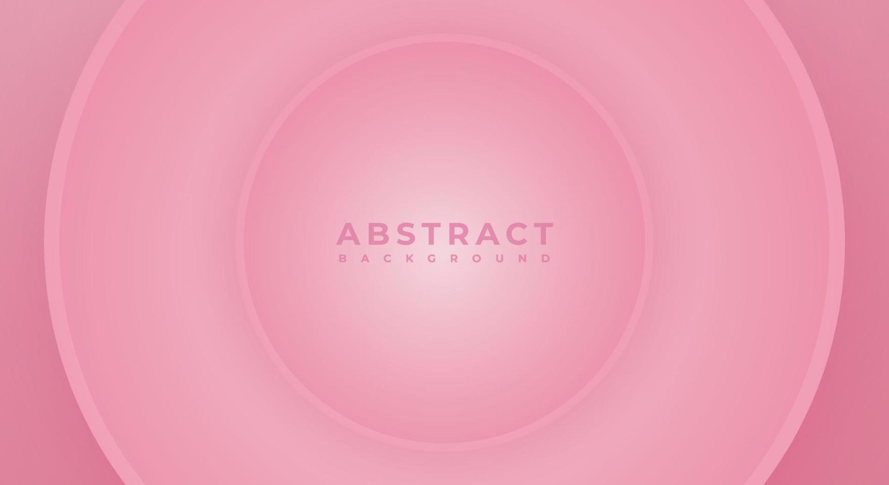 abstract 3d achtergrond cirkel roze papercut laag met kopiëren ruimte voor tekst of bericht vector