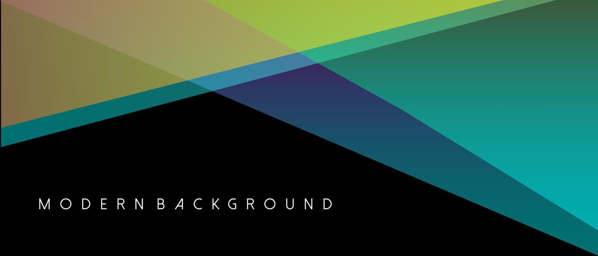 zwart achtergrond met meetkundig kleurrijk vorm vector