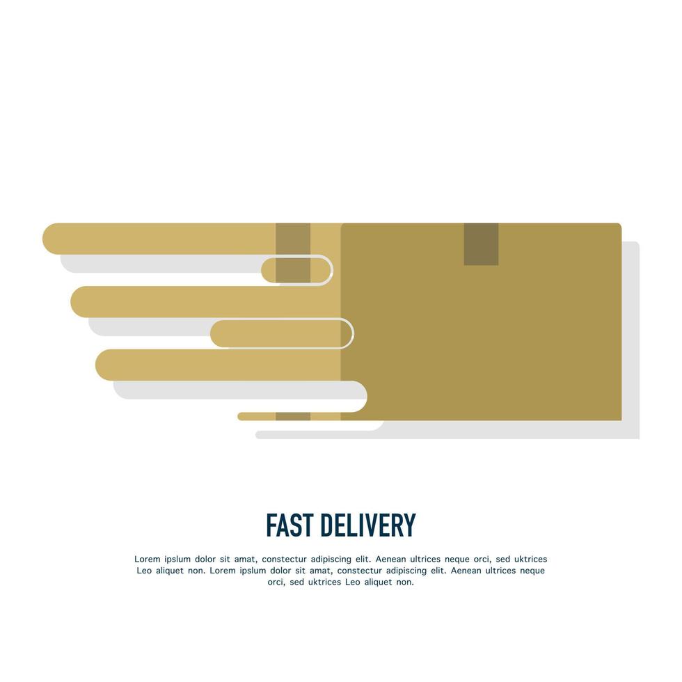 snel levering logo. snel levering concept. snel reactie pakket levering. doos levering. e-commerce vector sjabloon, snel levering onderhoud, pakket levering. vector illustratie