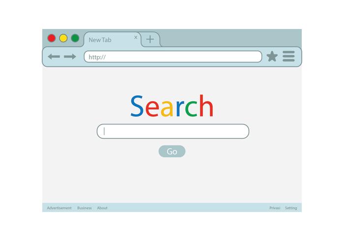 Search Engine mockup Vector