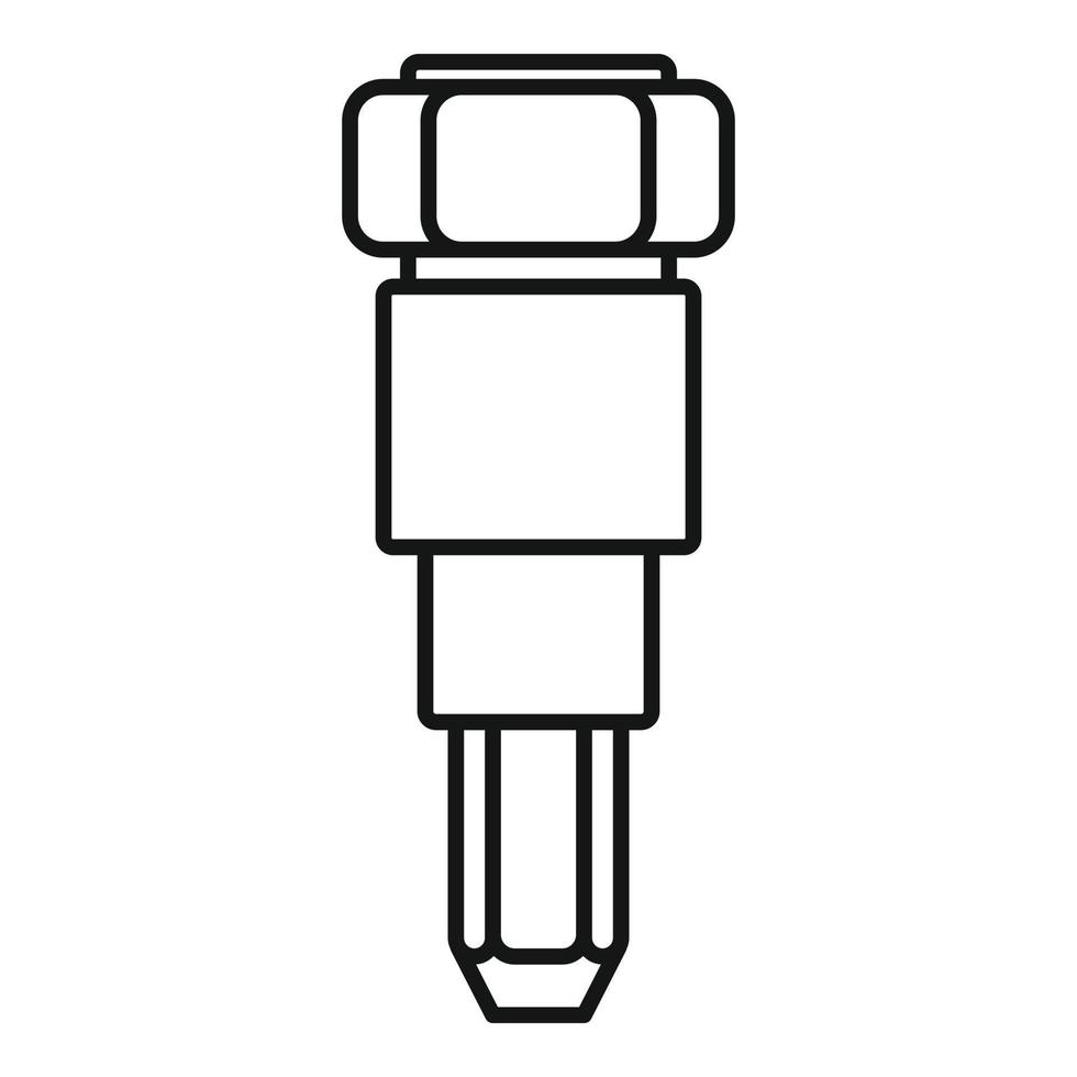 auto injector icoon, schets stijl vector