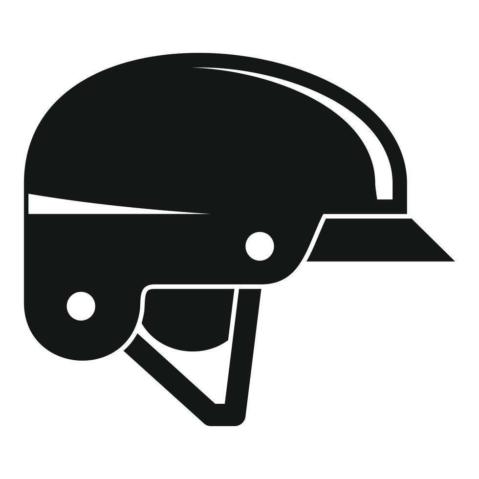 berg fiets helm icoon, gemakkelijk stijl vector