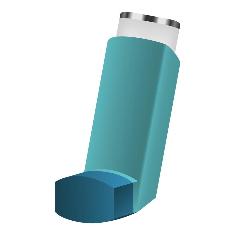 inhalator icoon, realistisch stijl vector