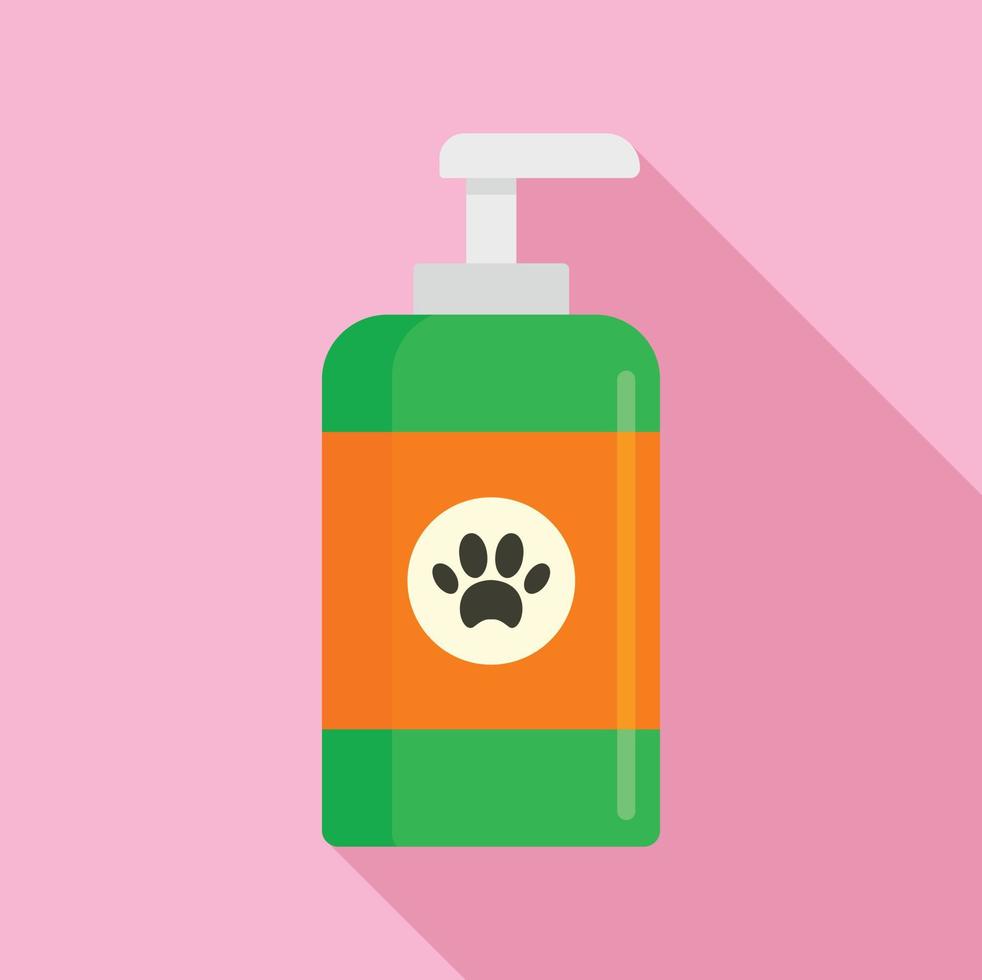 huisdier wassen zeep icoon, vlak stijl vector