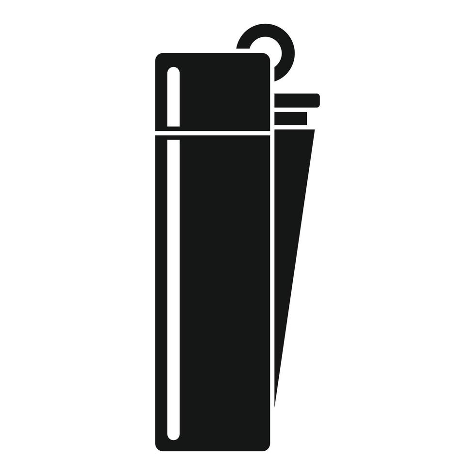 benzine sigaret aansteker icoon, gemakkelijk stijl vector