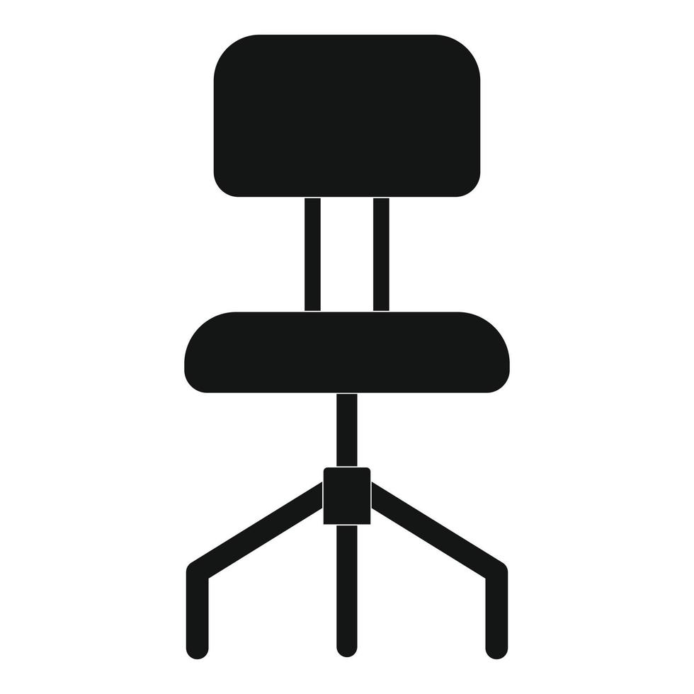moeilijk stoel icoon, gemakkelijk stijl. vector