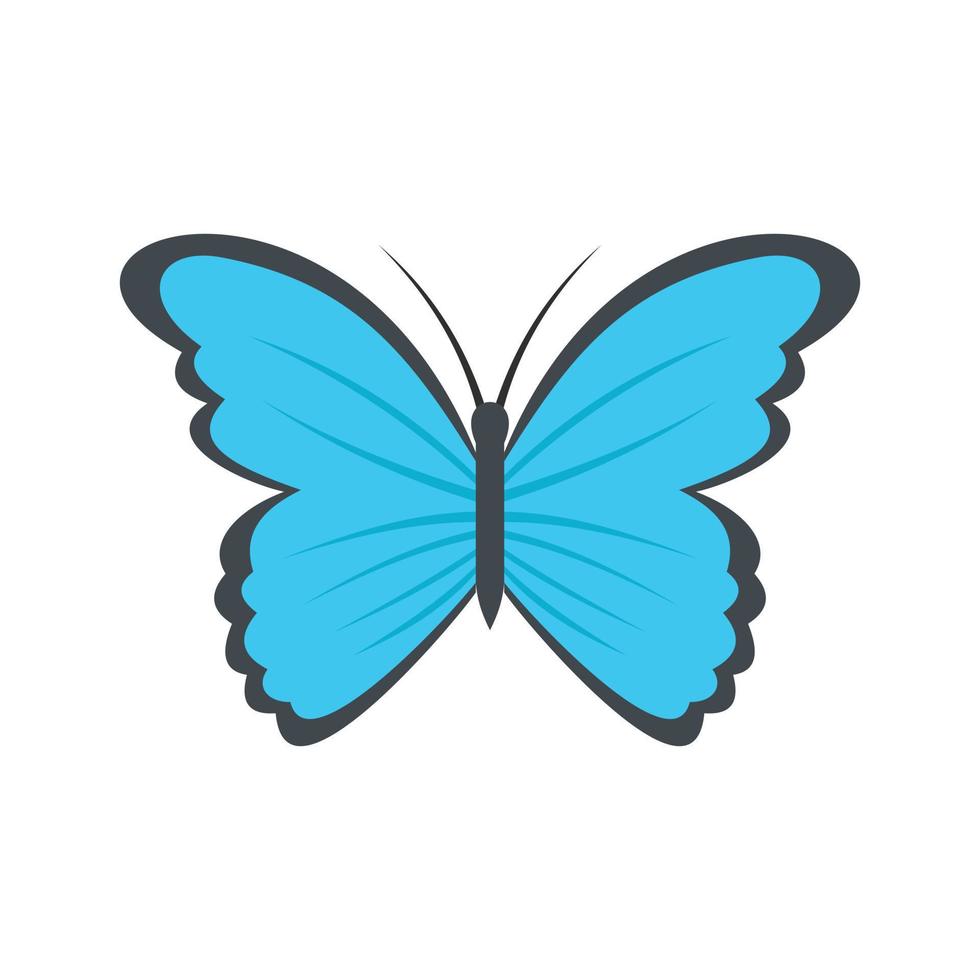 vlinder in natuur icoon, vlak stijl. vector