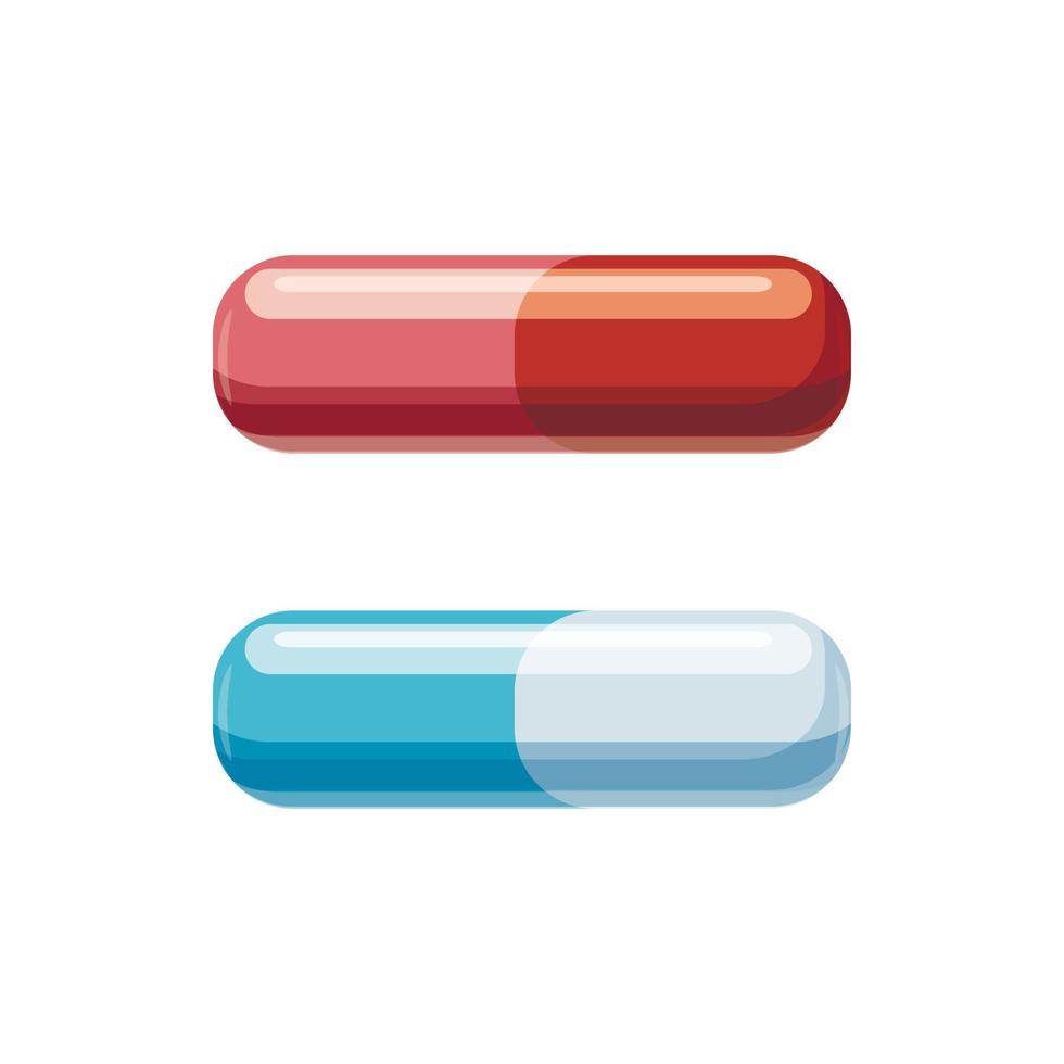 medisch capsules icoon, tekenfilm stijl vector