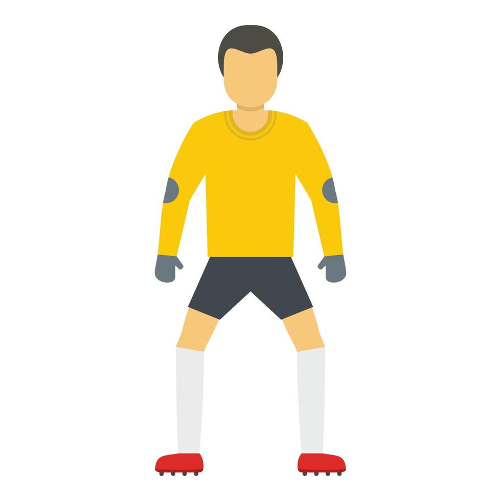 voetbal icoon, vlak stijl vector