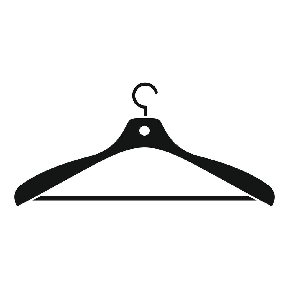 kleren hanger icoon, gemakkelijk stijl vector