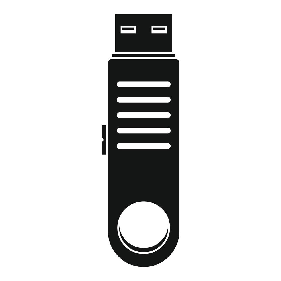 USB icoon, gemakkelijk stijl vector