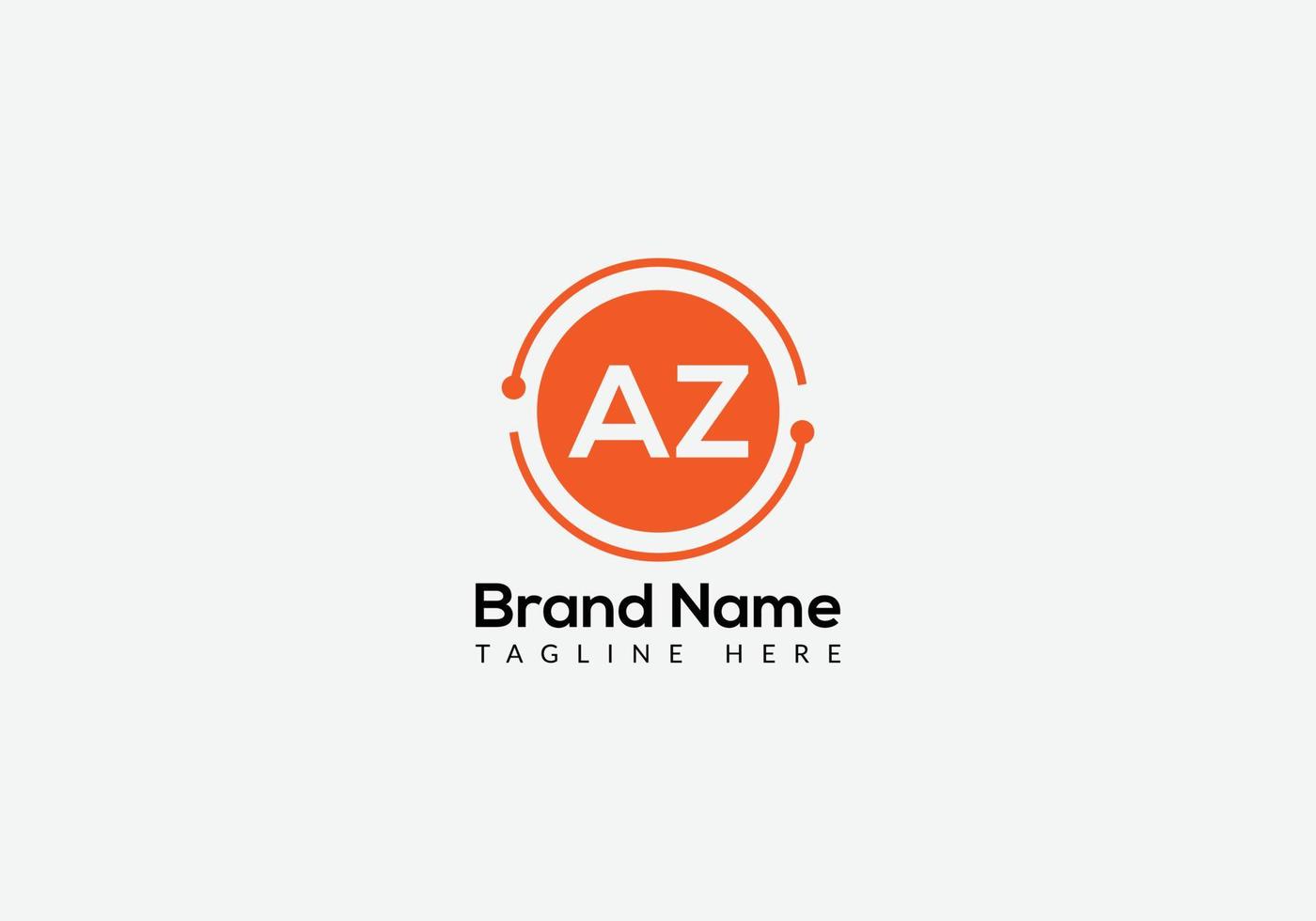 abstract az brief modern eerste lettertekens logo ontwerp vector