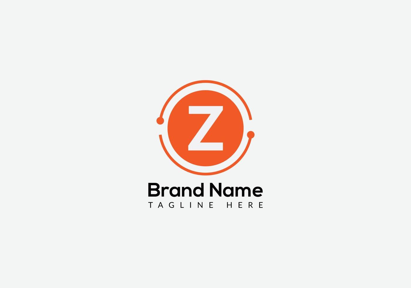 abstract z brief modern eerste lettertekens logo ontwerp vector