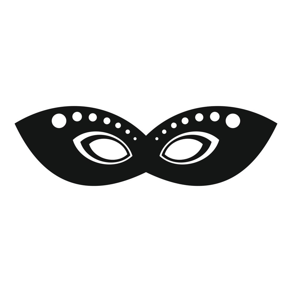 feestelijk evenement masker icoon, gemakkelijk stijl vector