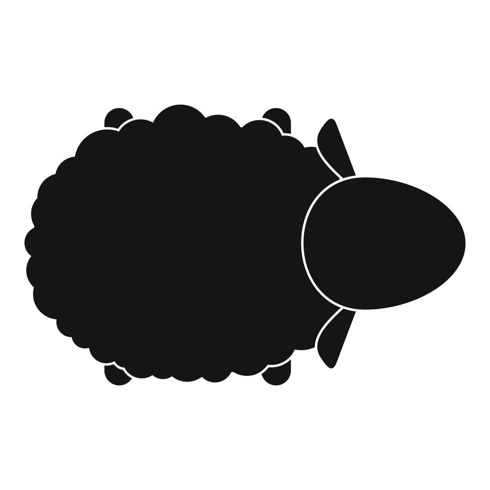 schapen lucht visie icoon, gemakkelijk stijl vector