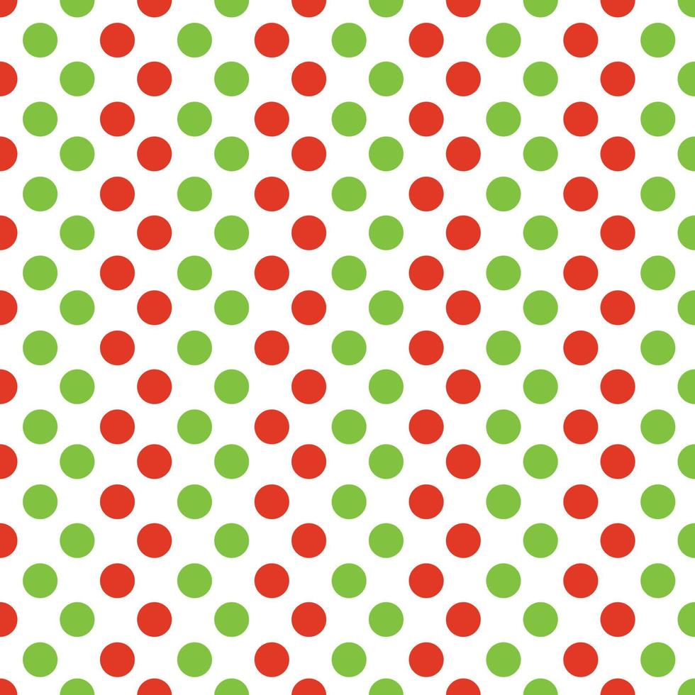 groen en rood polka punt kleding stof achtergrond patroon vector