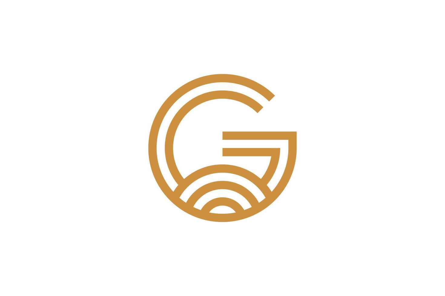 creatief brief g logo Sjablonen vector
