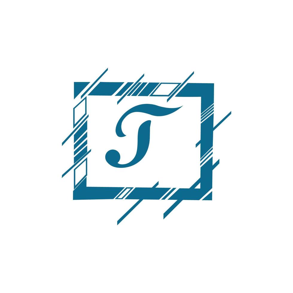 brief t bedrijf zakelijke abstract eenheid vector logo ontwerp sjabloon