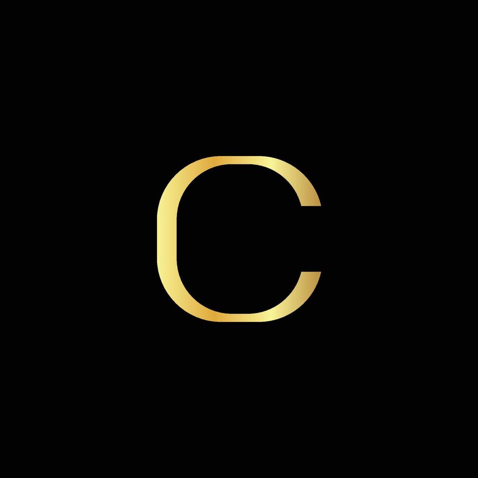 eerste c modern luxe merk logo vector