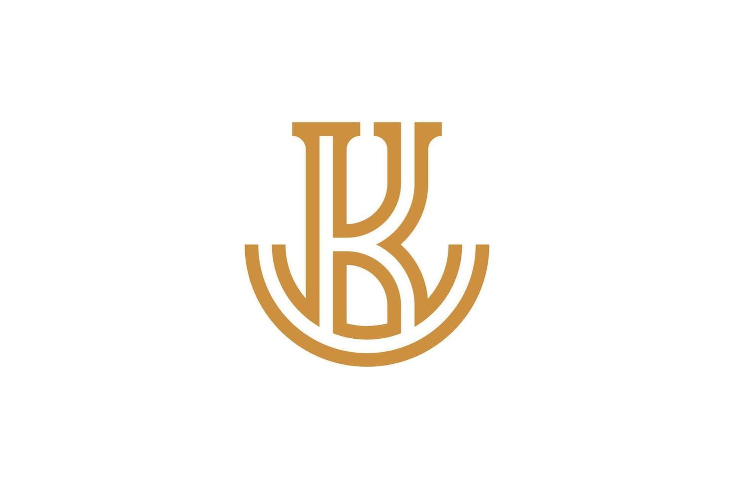 k brief kleurrijk logo vector