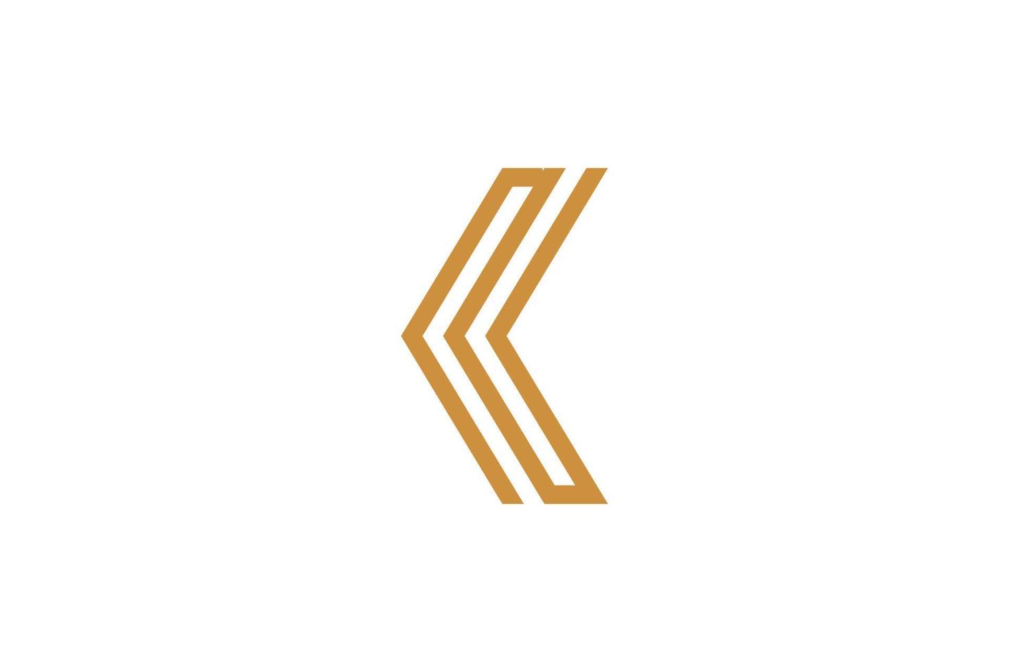 k brief kleurrijk logo vector