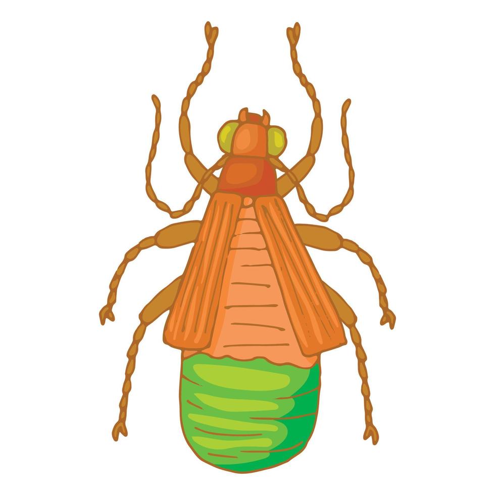 insect kever icoon, tekenfilm stijl vector
