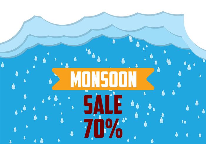 Monsoon Achtergrond Vector