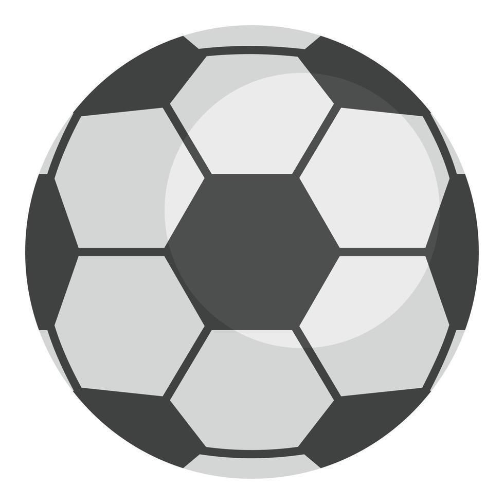 voetbal bal icoon, vlak stijl vector
