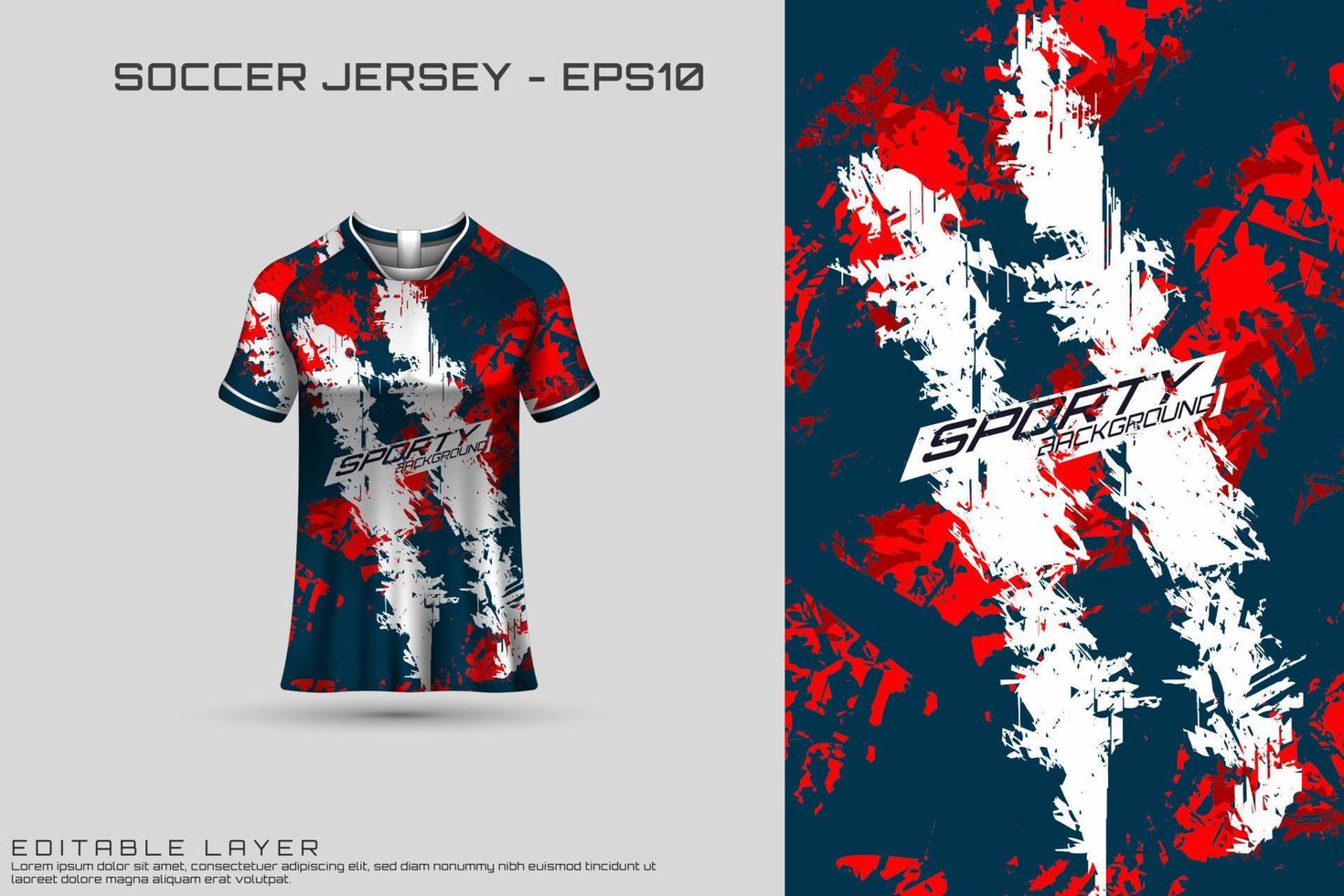 sport jersey en t-shirt sjabloon sport jersey ontwerp vector. sportontwerp voor voetbal, racen, gaming-jersey. vector. vector