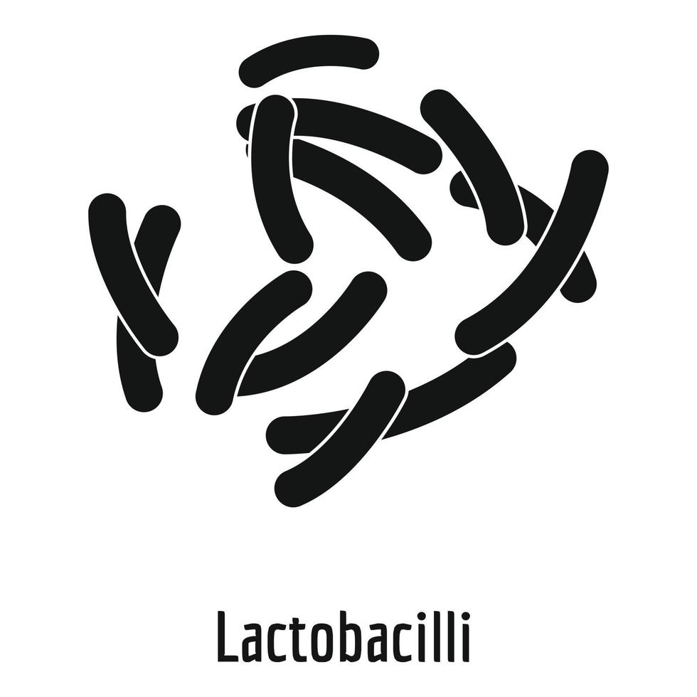 lactobacillen icoon, gemakkelijk stijl. vector