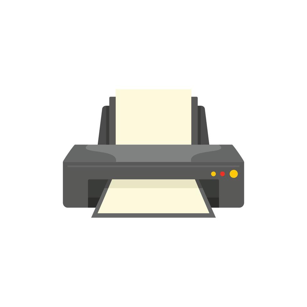 Jet printer icoon, vlak stijl vector