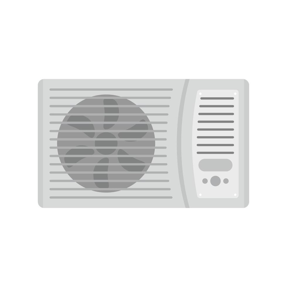buitenshuis lucht conditioner ventilator icoon, vlak stijl vector