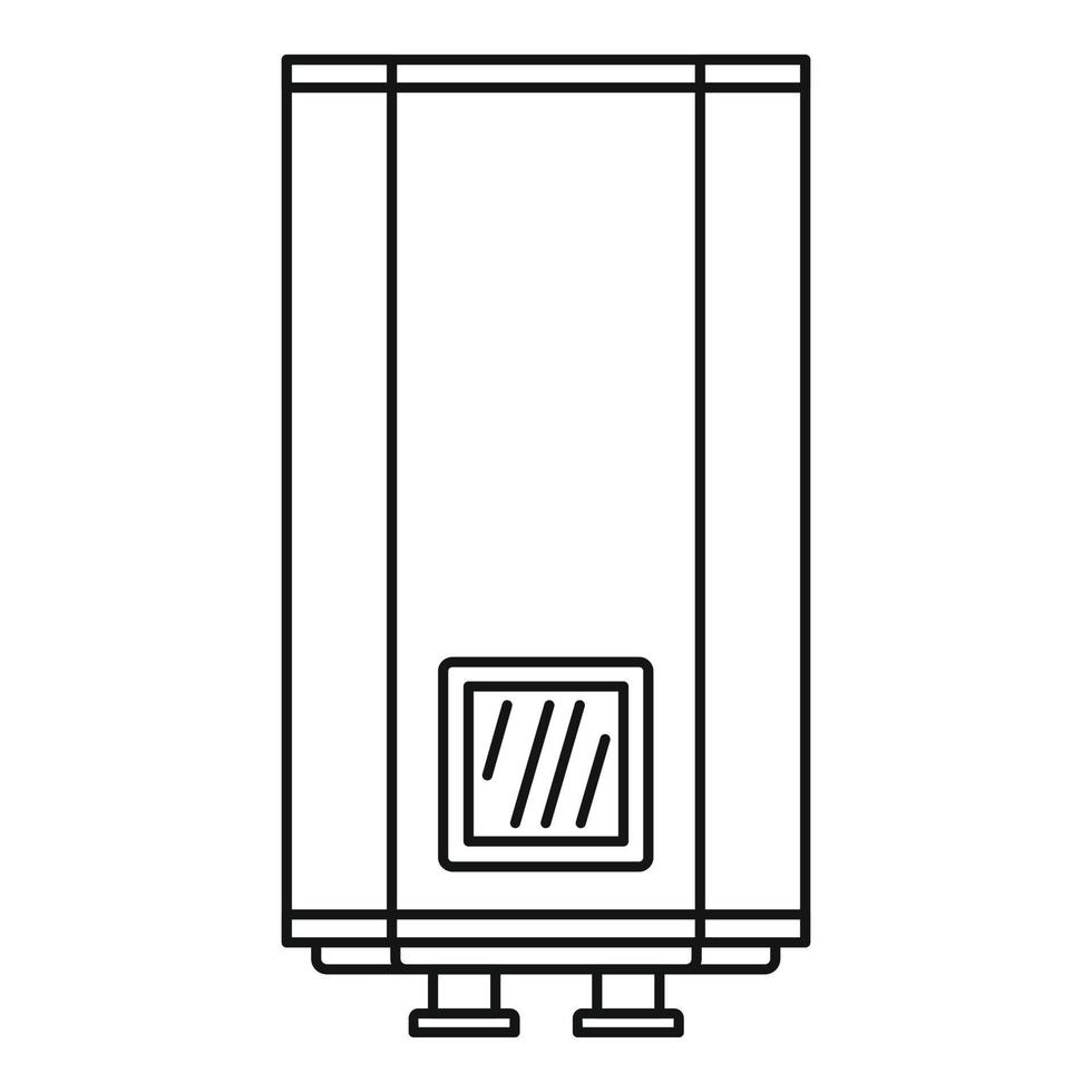 natuurlijk gas- boiler icoon, schets stijl vector