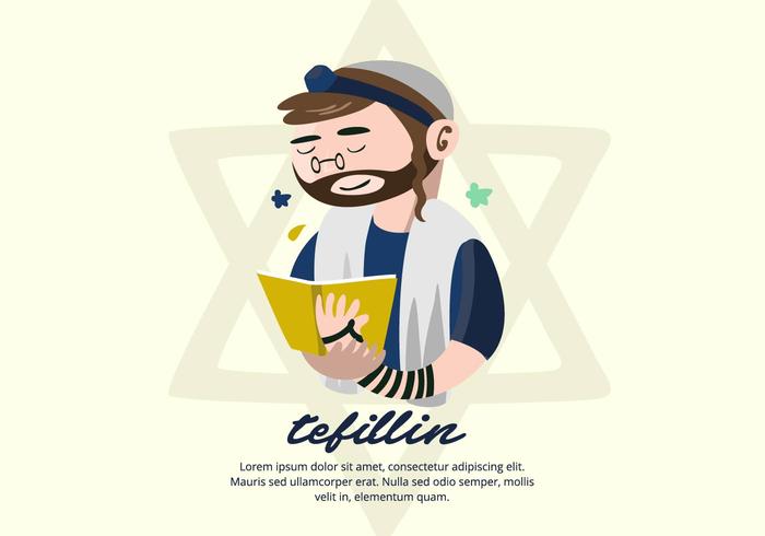 Tefillin Achtergrond vector