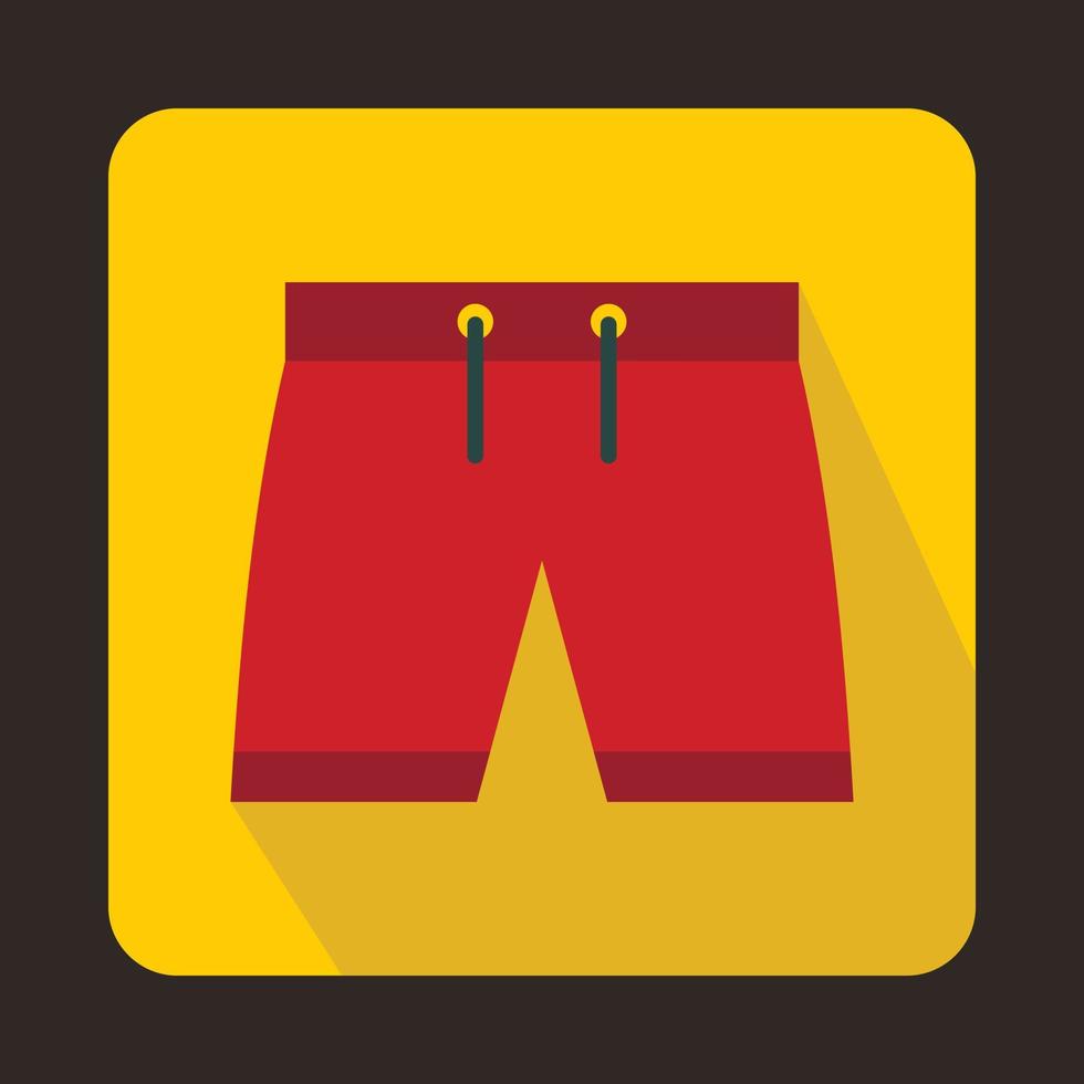 Mannen shorts icoon, vlak stijl vector