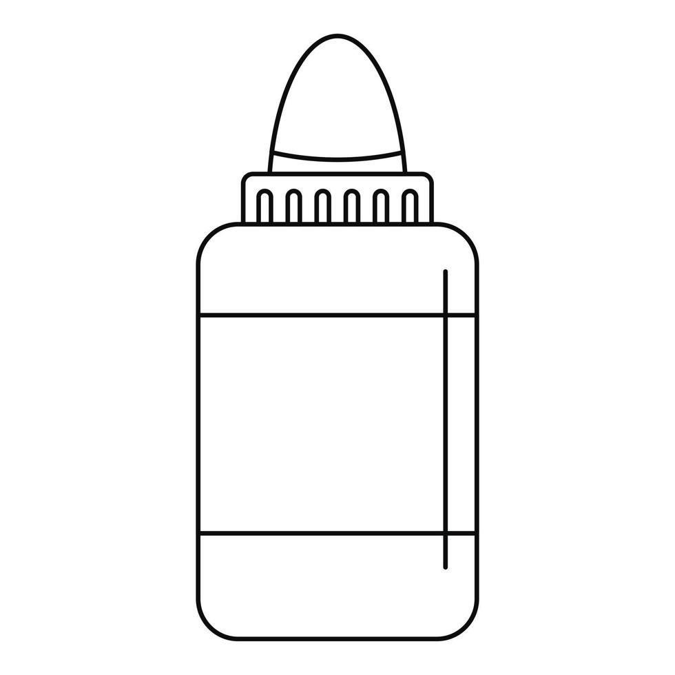 vapen vloeistof icoon, schets stijl vector