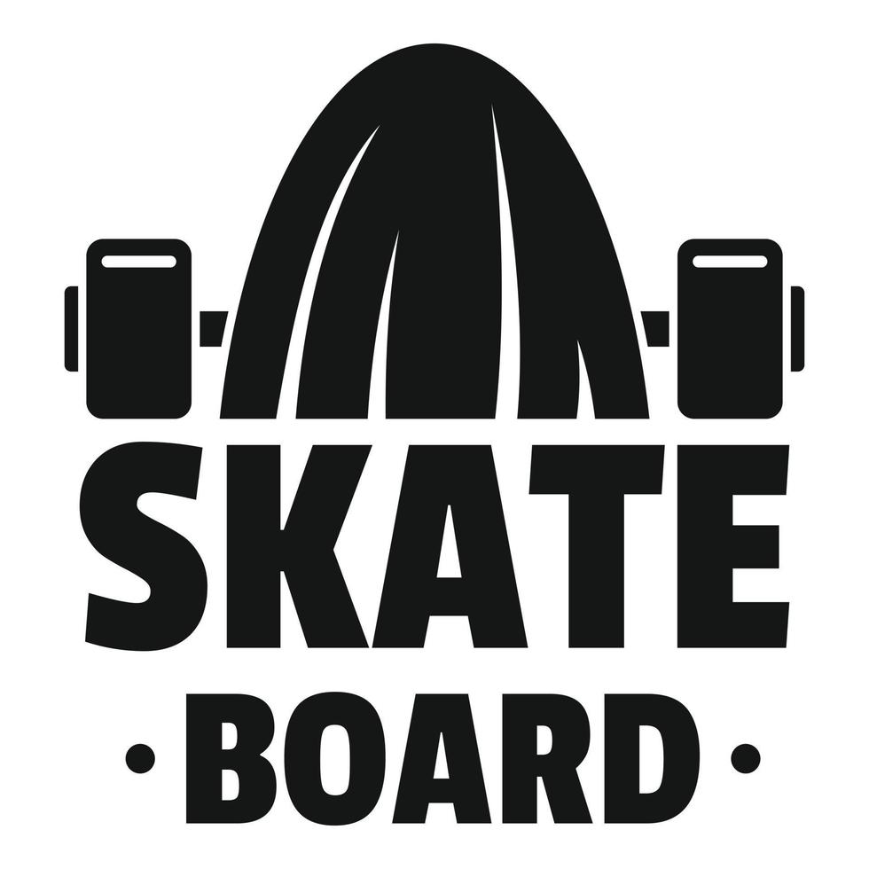 modern skateboard logo, gemakkelijk stijl vector