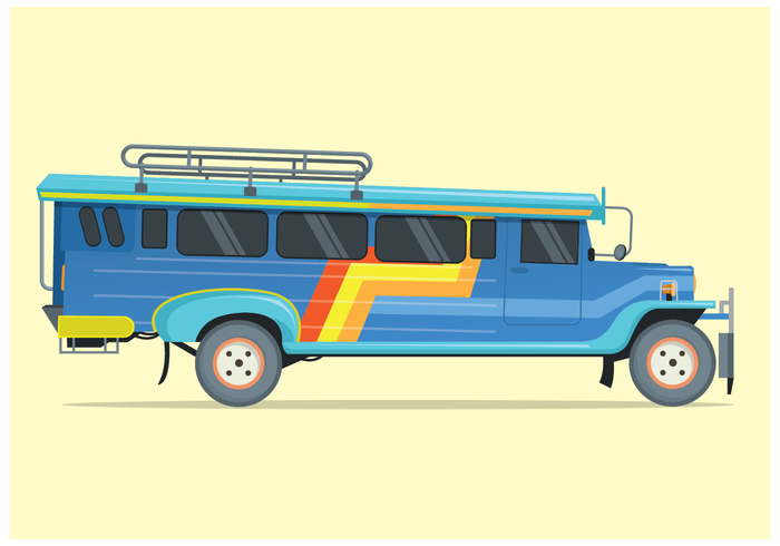 Gratis Jeepney Illustratie Vector