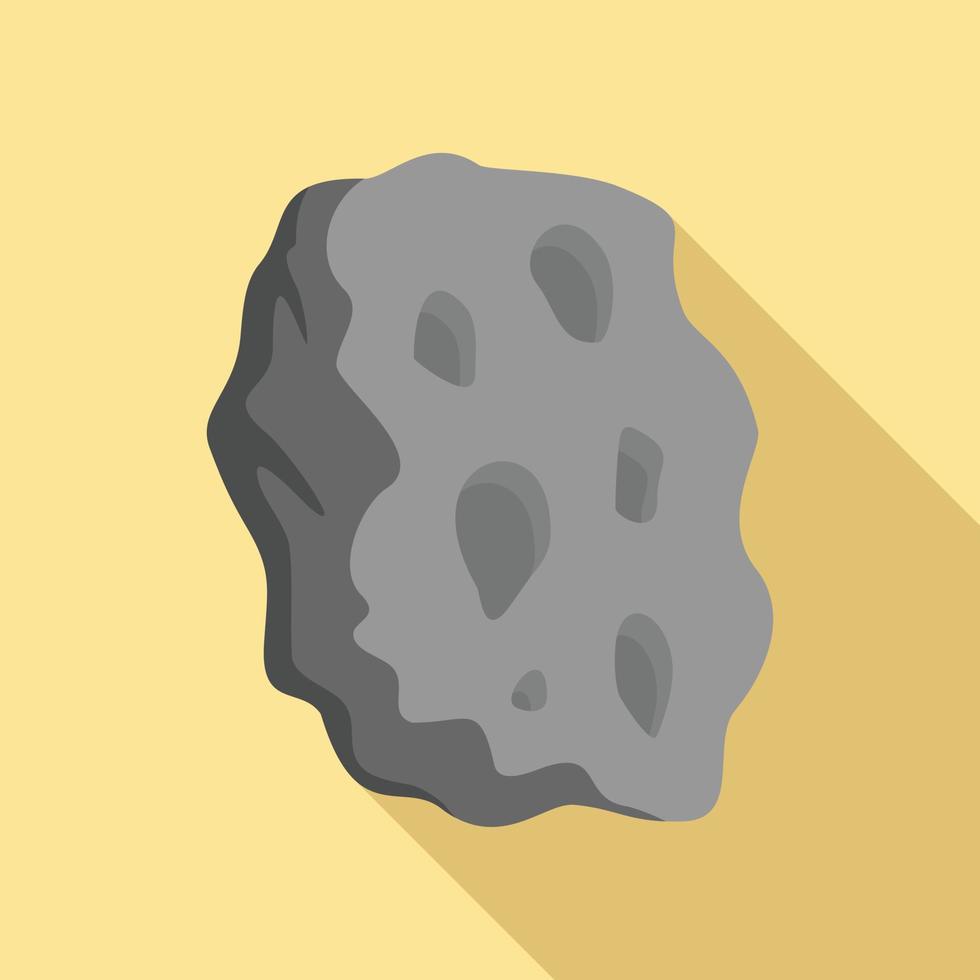 asteroïde icoon, vlak stijl vector