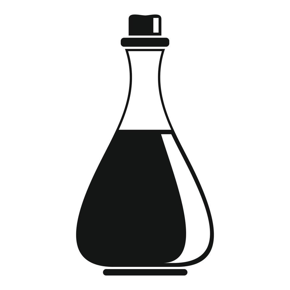 olijf- olie fles icoon, gemakkelijk stijl vector