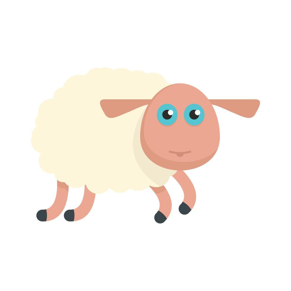 schapen icoon, vlak stijl vector