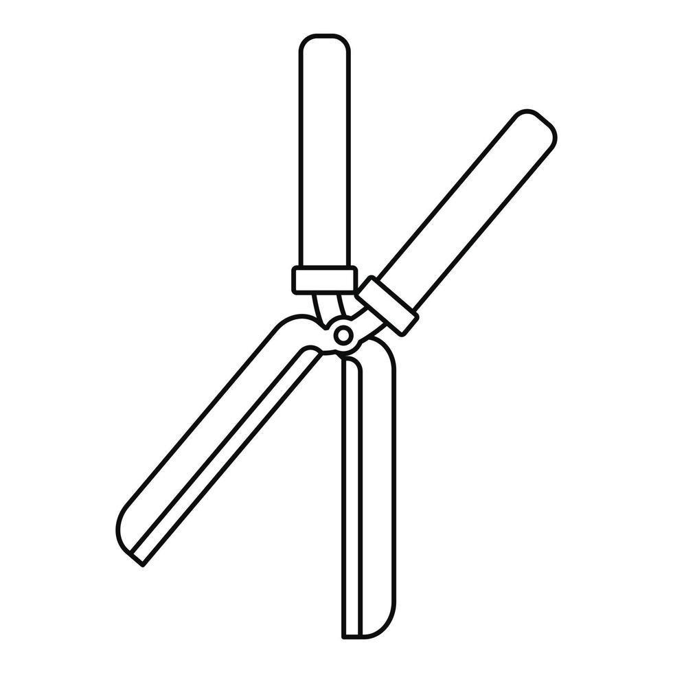 boerderij schaar icoon, schets stijl vector