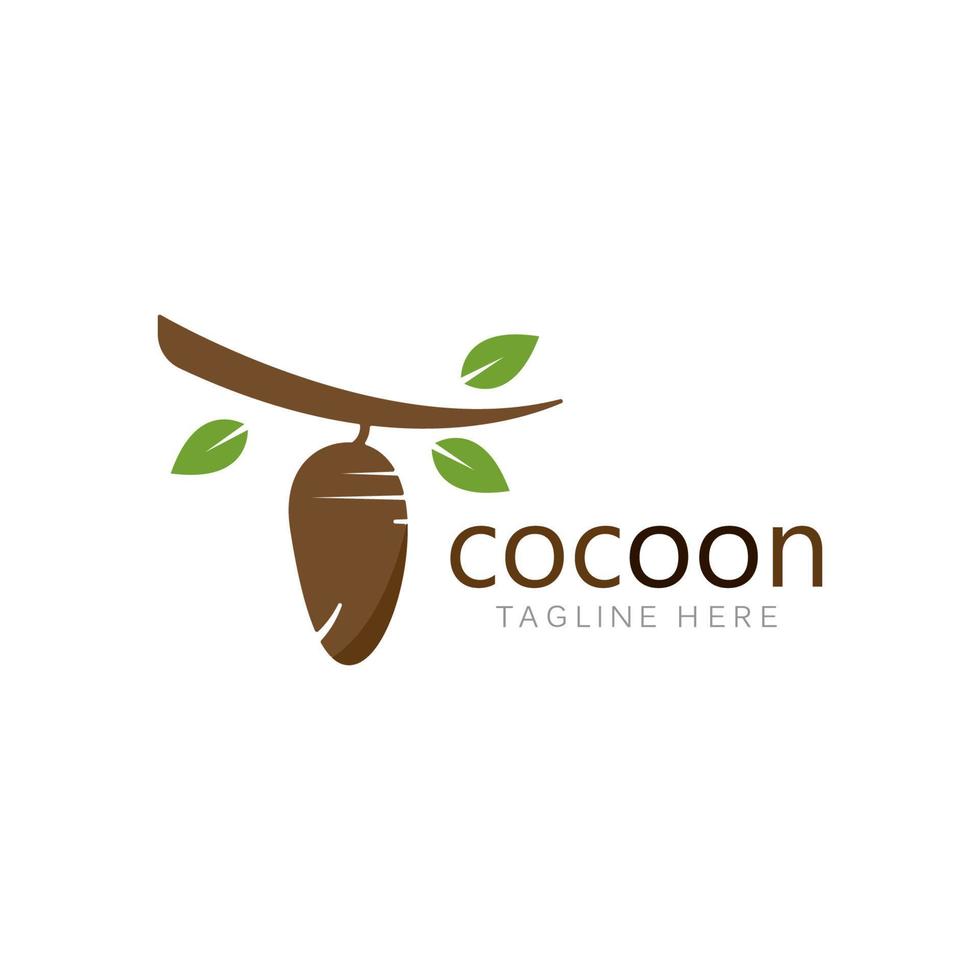 cocon logo sjabloon vector icoon illustratie