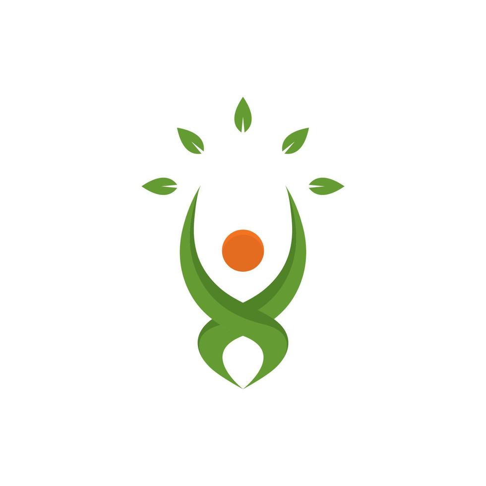 pret mensen gezond logo vector icoon illustratie