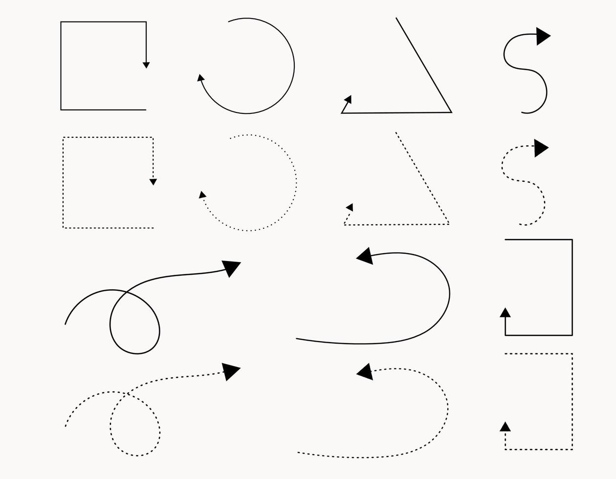 vector pijlen, lijnen in een abstract stijl Aan een transparant achtergrond. geïsoleerd gemakkelijk lineair contour tekening. verzameling van contour symbolen. vector kunst illustratie. beweging grafieken.