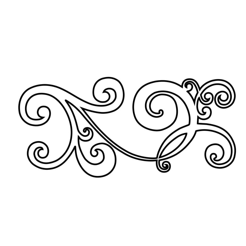 vector damast vintage barokke scroll ornament swirl. Victoriaanse monogram heraldische schild werveling. retro bloemen blad patroon grens gebladerte antiek acanthus kalligrafie gegraveerd tattoo.tile decor element