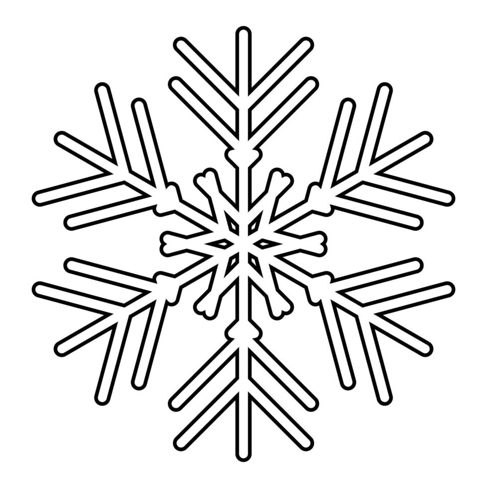 sneeuwvlok pictogram geïsoleerd. vectorillustratie voor web vector