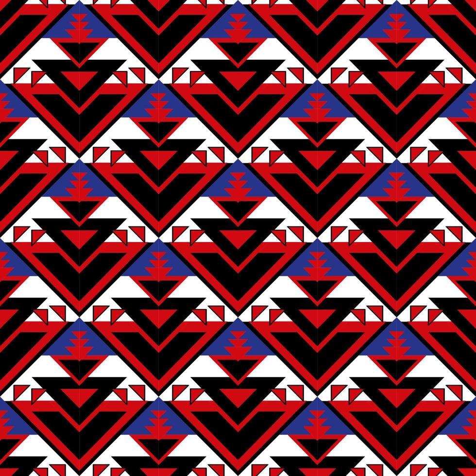 rood naadloos meetkundig abstract achtergrond. patroon met driehoeken. vector