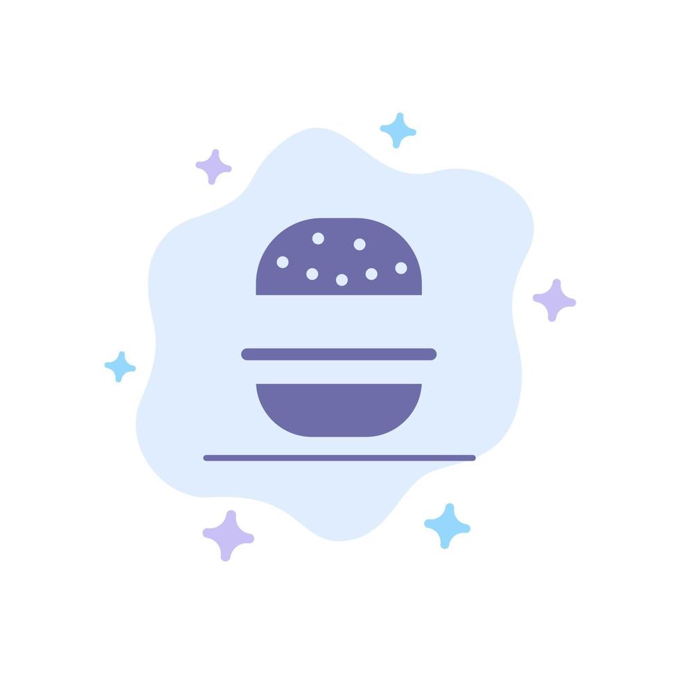hamburger eten Amerikaans Verenigde Staten van Amerika blauw icoon Aan abstract wolk achtergrond vector