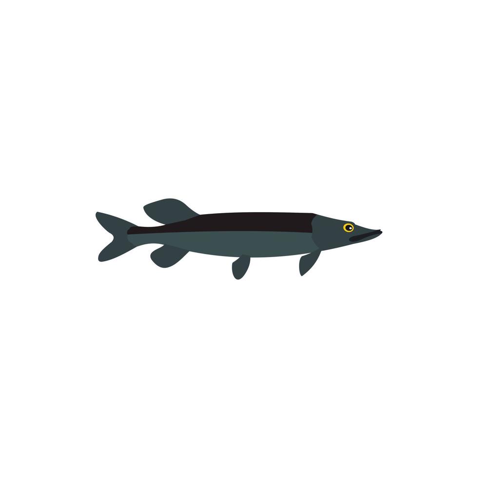 makkie vis icoon in vlak stijl vector